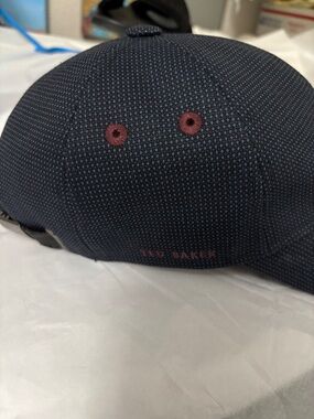 Ted Baker Men's Navy Textured Cap.